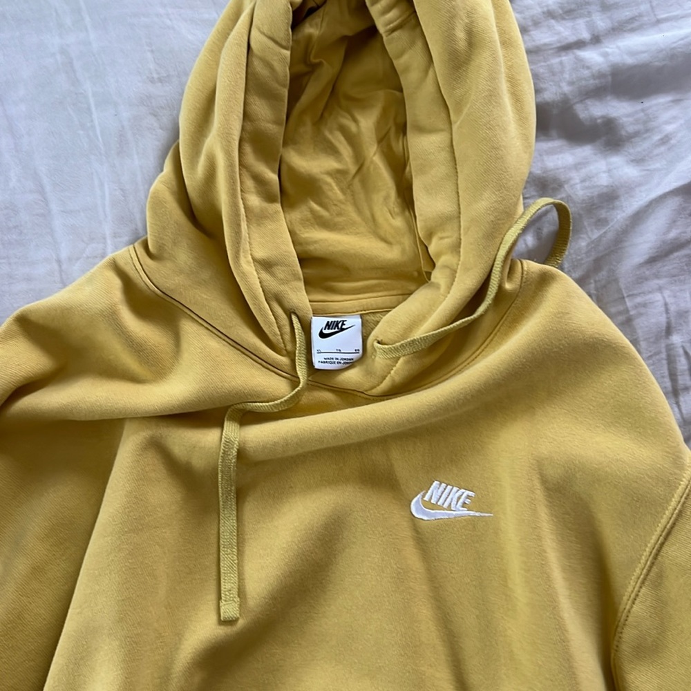 Nike yellow hoodie